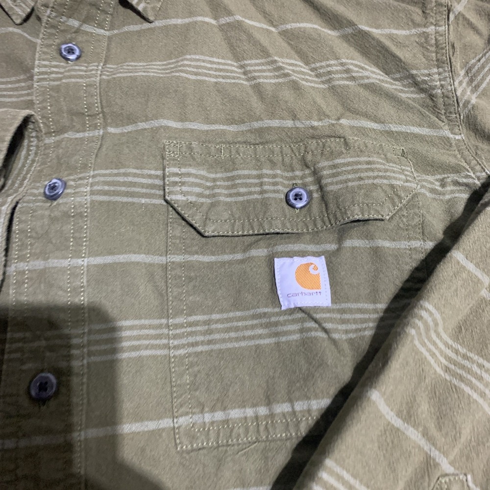 Carhartt Loose Fit Hardworkind People Long-Sleeve Plaid Shirt Men's XL‎ - Picture 3 of 8
